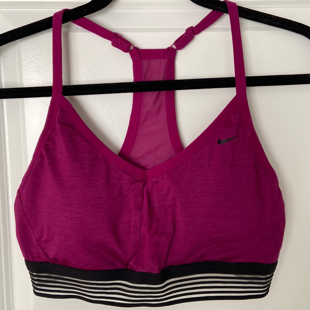 XL purple Nike sports bra